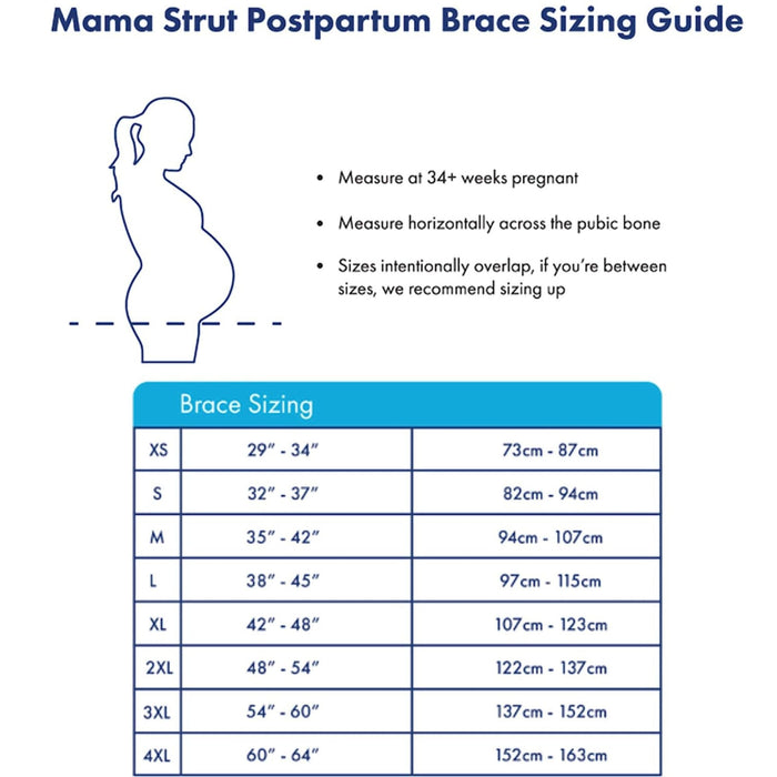 Mama Strut Postpartum Support Brace - Recovery Wrap Combines Compression, Heat and Cold Therapy