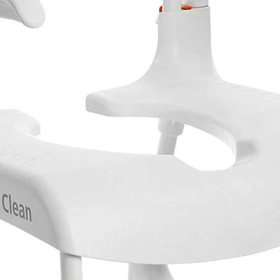 Etac Clean height-adjustable Shower-Commode Chair, 4 lockable wheels